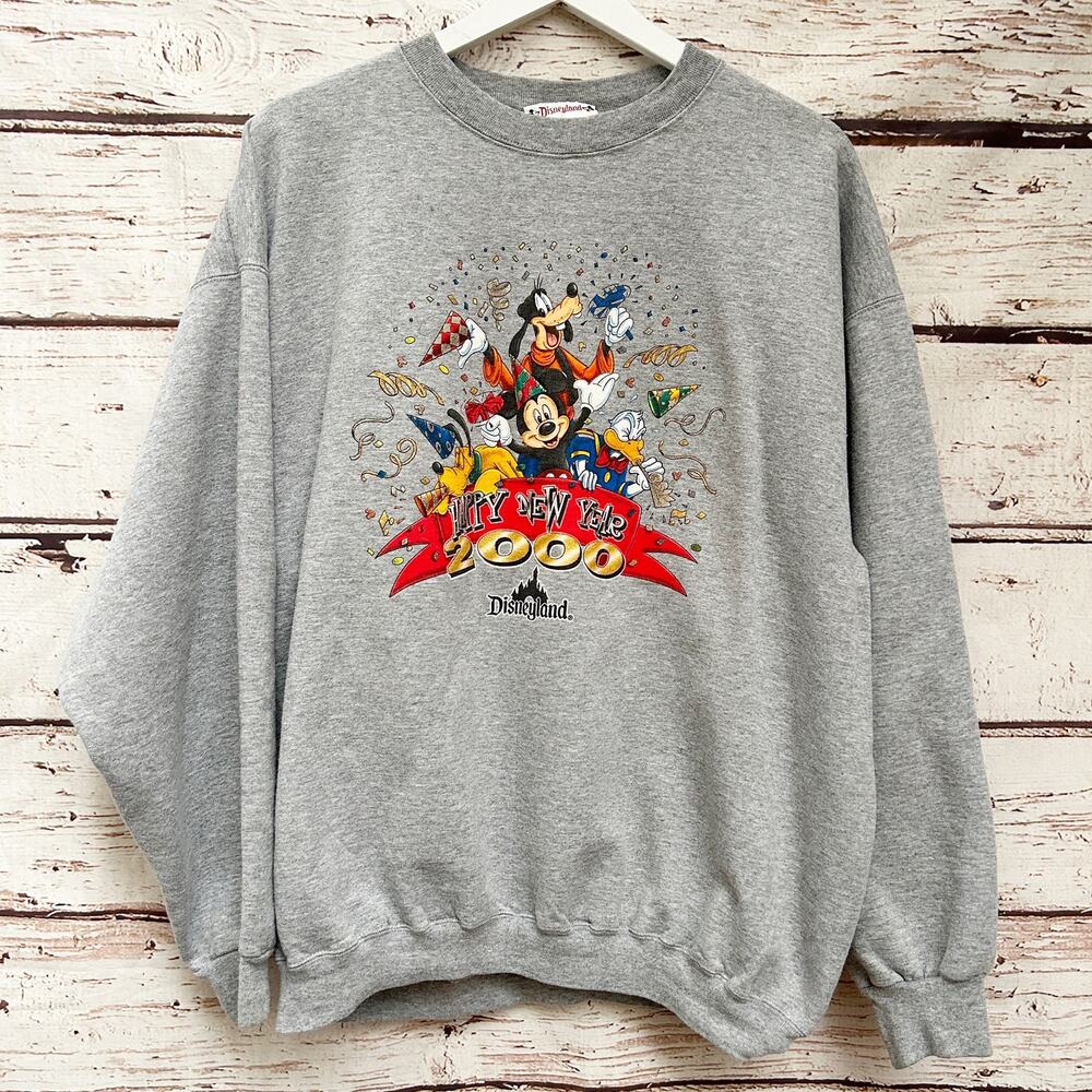 DISNEYLAND Vintage New Year 2000 Sweatshirt Sz L XL